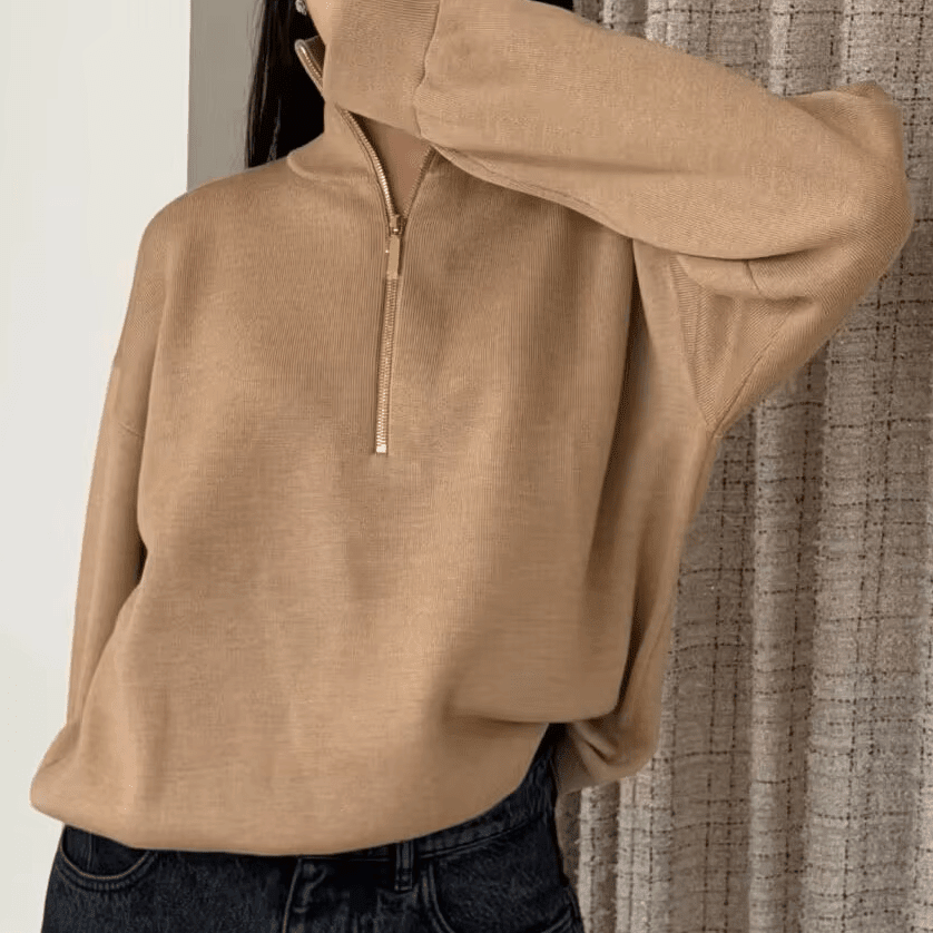 ZEYA - Sabrina Half-Zip Knit Sweater