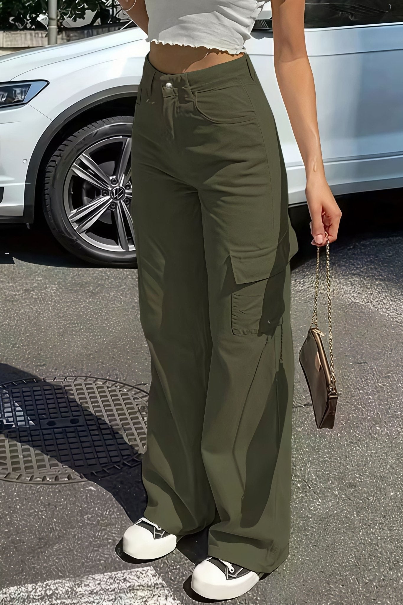 ZEYA - Sara Pocket Cargo Straight Pants