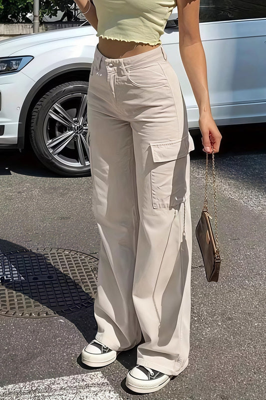 ZEYA - Sara Pocket Cargo Straight Pants