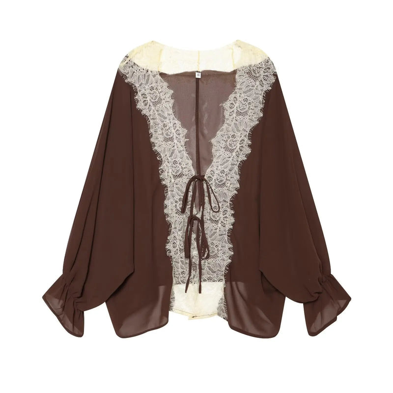 ZEYA - Sarah Lace Patchwork Blouse