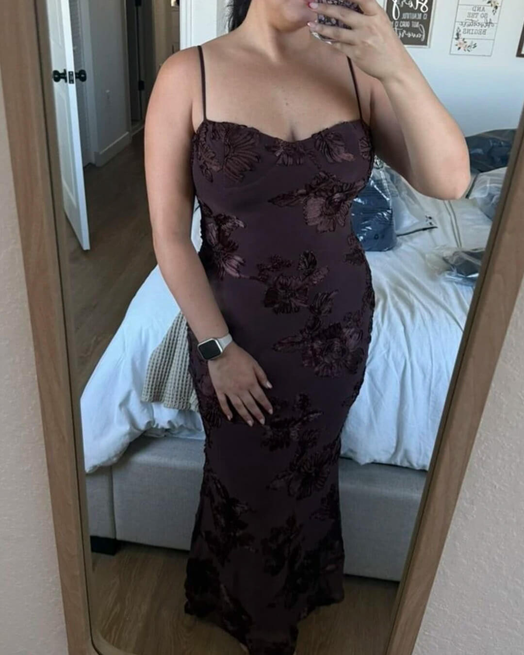 ZEYA - Scarlett Applique Tie-Back Evening Dress