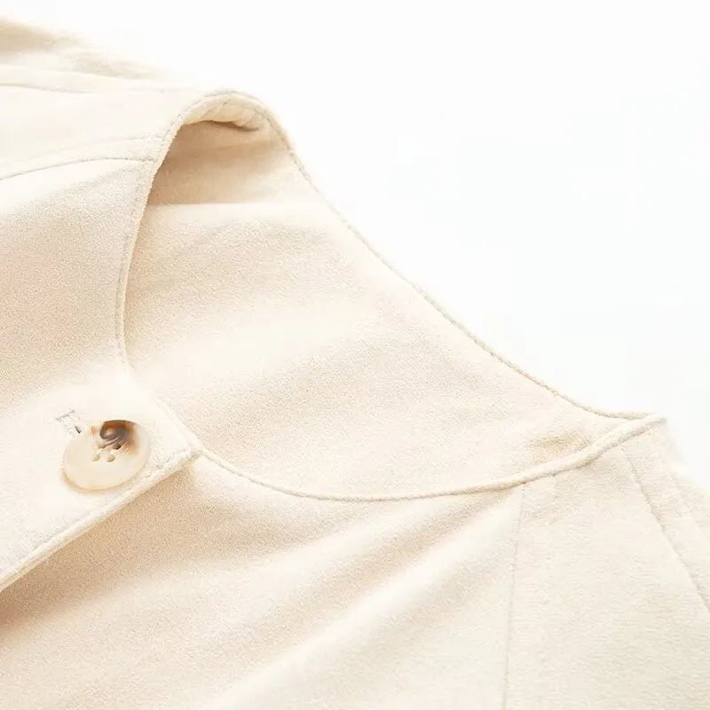 ZEYA - Sheena Button Vegan Leather Jacket
