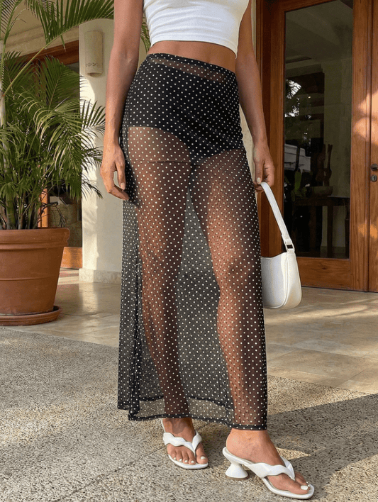ZEYA - Shirley Polka Dot Maxi Skirt