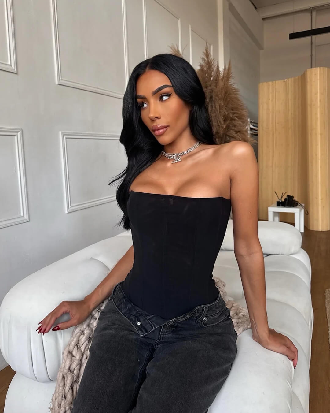 ZEYA - Simone Satin Corset Top