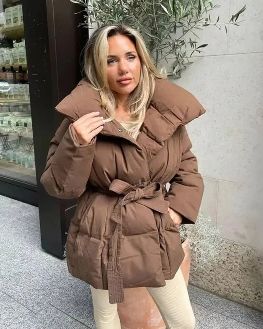 ZEYA - Sofie Stand - Up Collar Puffer Jacket