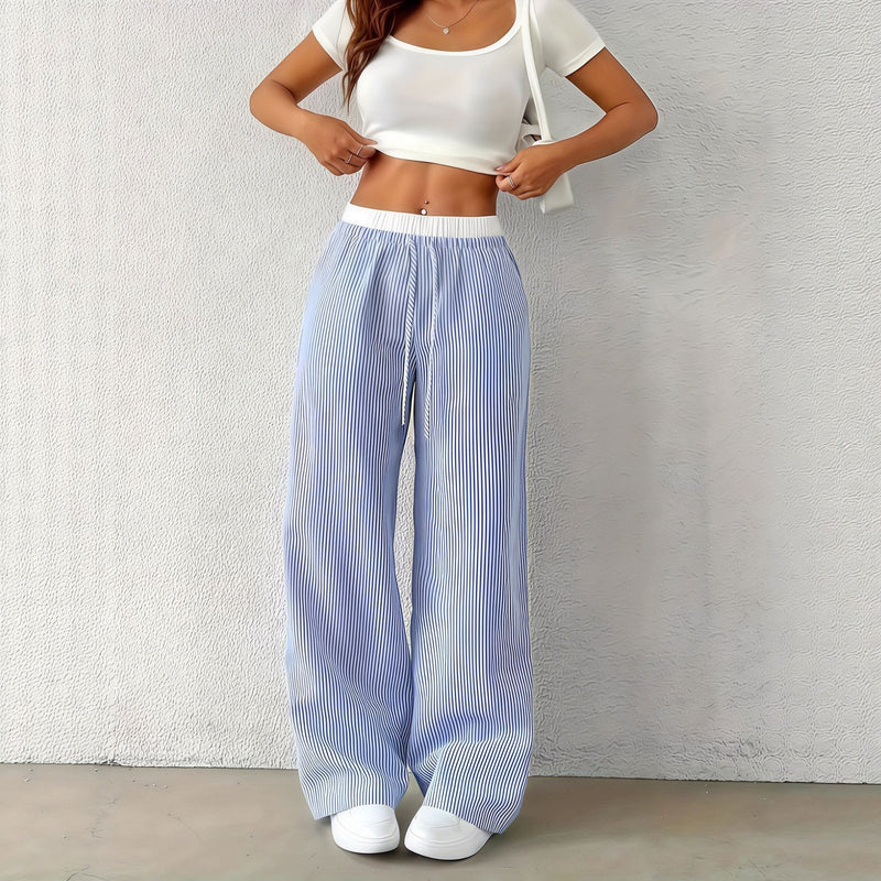 ZEYA - Solara Striped Straight Pants