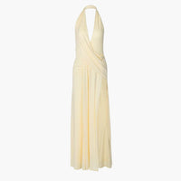 Nadia Deep Neck Maxikjole