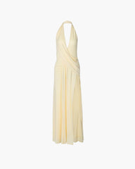 Nadia Deep Neck Maxikjole
