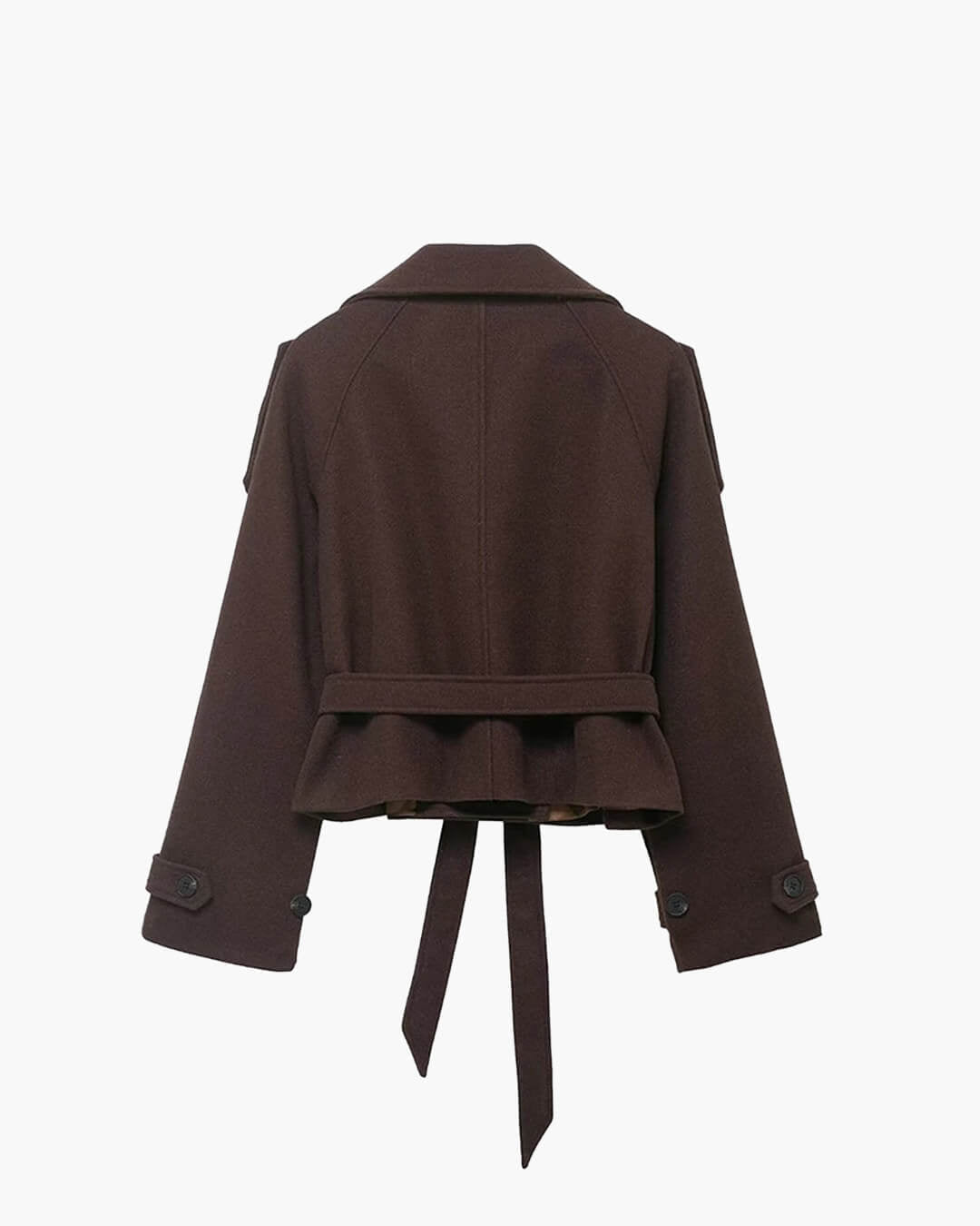ZEYA - Sophia Stand Collar Short Trench Coat