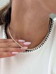 Zeya Zirkonia Tennis Choker Halskæde