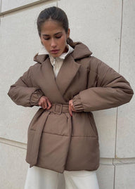 Thalia Belted Puffer Jacket