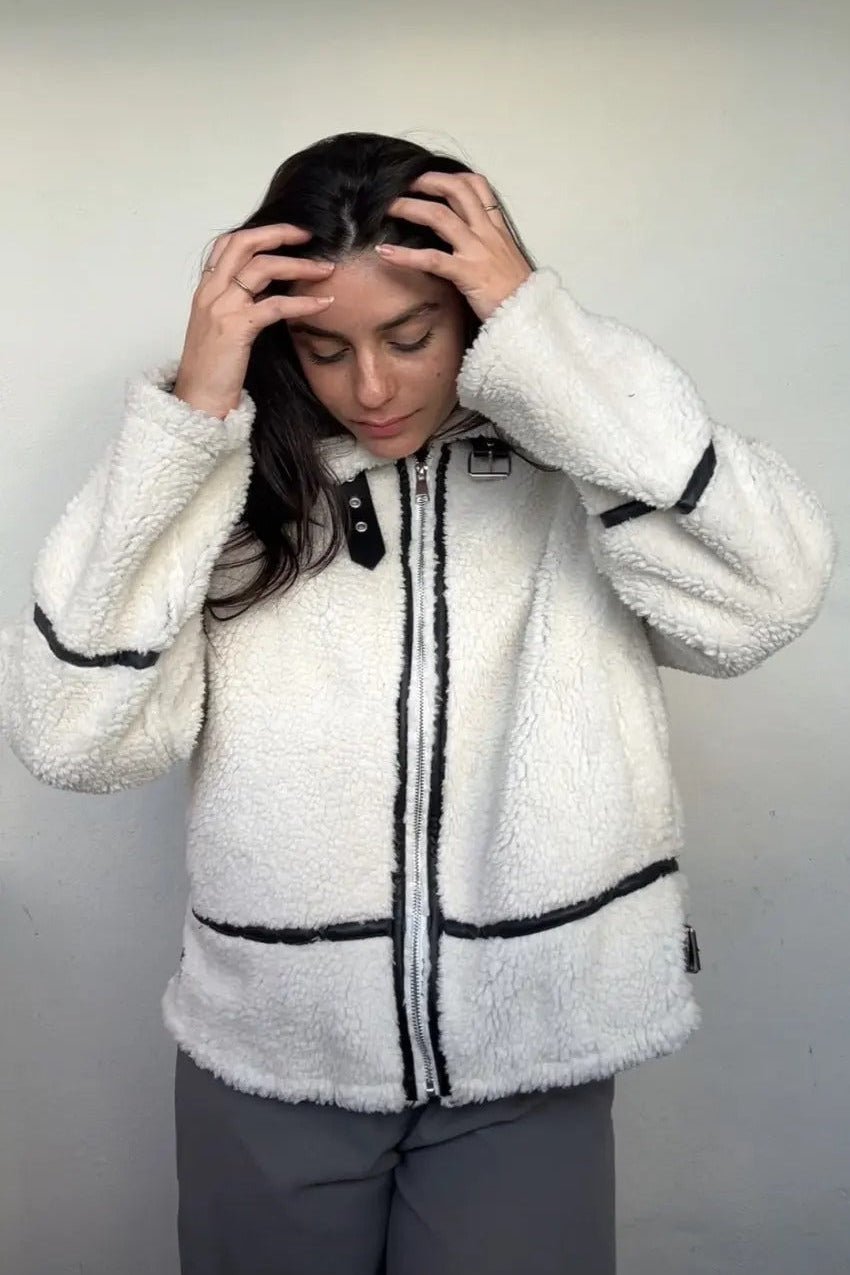 ZEYA - Valentina Boucle Bomber Jacket