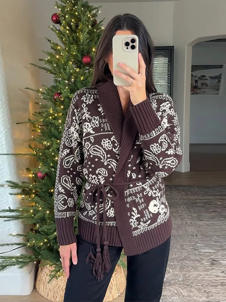 ZEYA - Valerie Jacquard Knit Cardigan