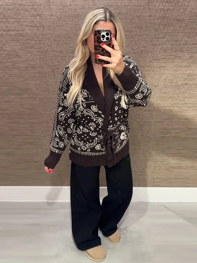 ZEYA - Valerie Jacquard Knit Cardigan