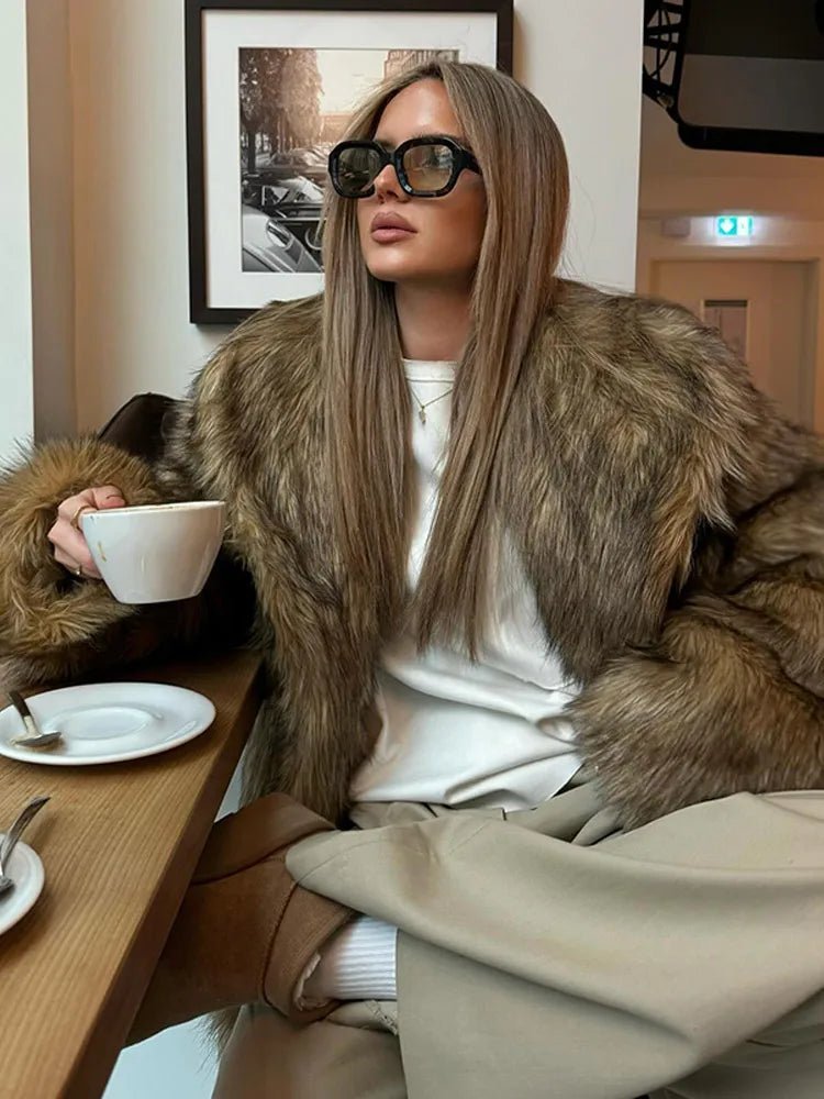 ZEYA - Vivian Oversized Faux Fur Coat