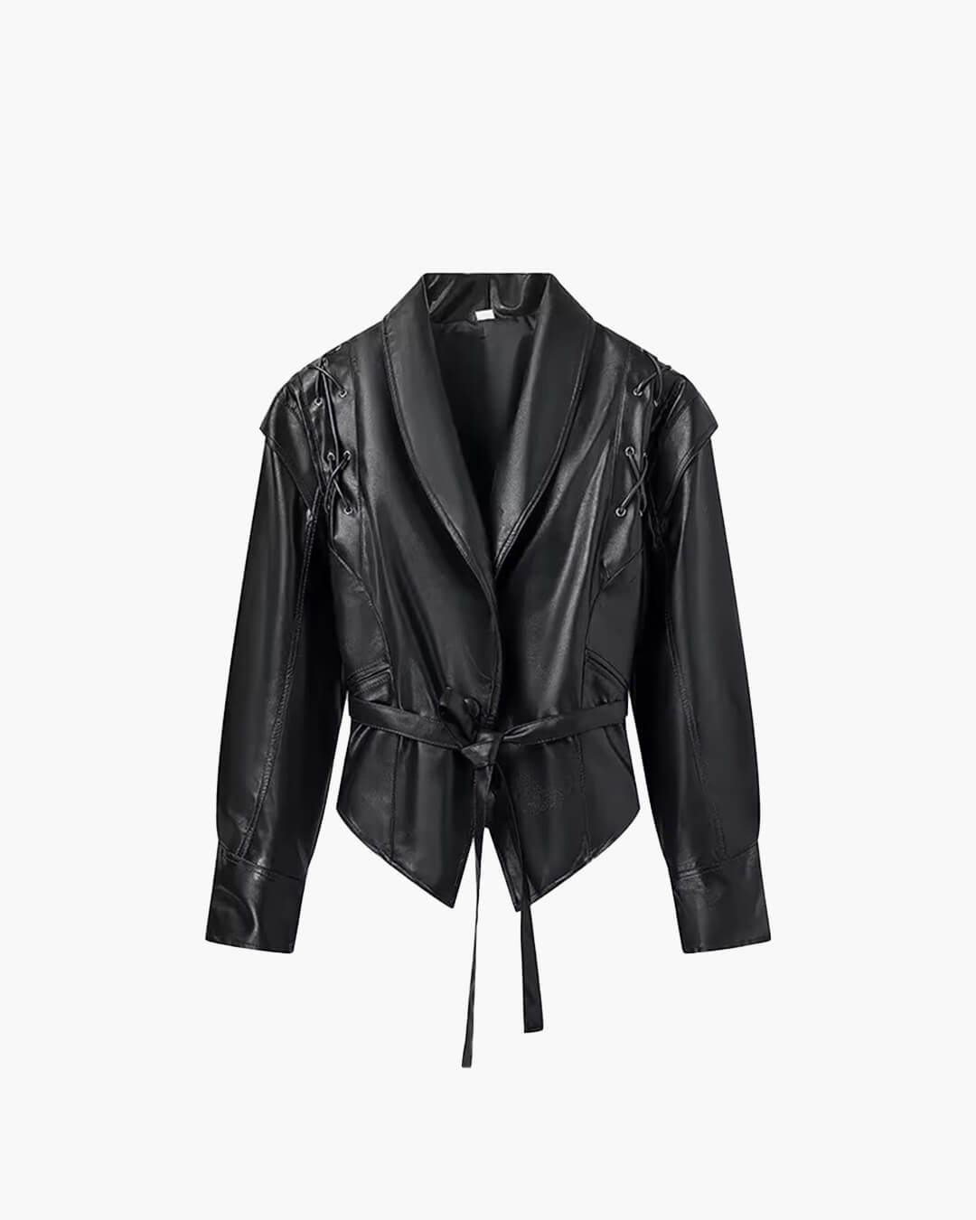 ZEYA - Zora Biker Faux Leather Jacket